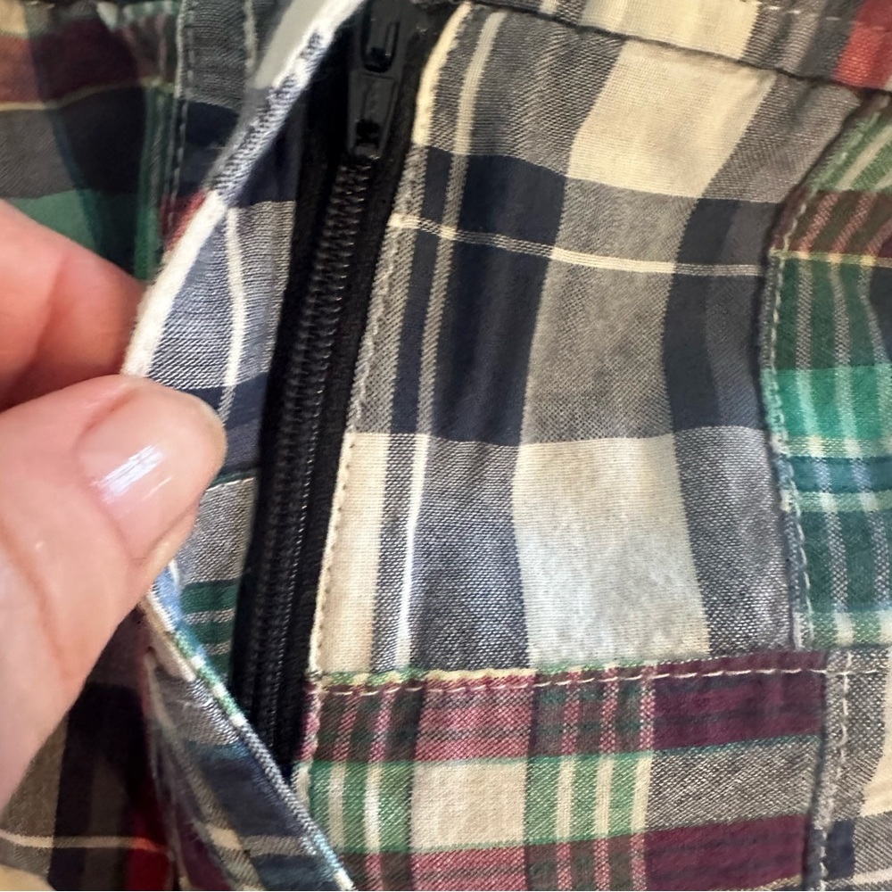 Talbots Madras Plaid Weekend Chino Shorts - Picture 4 of 12